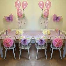 Party Pack Balloon Weights Chair Flowers Butterflys Party Etsy Christening Balloons Birthday Decorations Party Packs