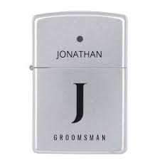 Groomsman Best Man Elegant Monogrammed Favor Zippo Lighter Zazzle Com Zippo Lighter Groomsmen Zippo