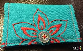See more ideas about pattern holder, 2nd floor, framed cross stitch. Fun Hand Embroidery Project Business Card Or Credit Card Holder Sulky
