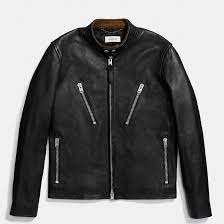 Coach No Search Result Jackets Washed Leather Leather Jacket Men