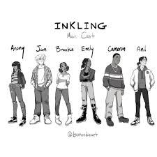 OFFICIAL INKLING MAIN CHARACTER SKETCHES