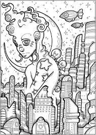 Creative Haven Futuristic Worlds Coloring Book Dover Publications Abstract Coloring Pages Love Coloring Pages Unique Coloring Pages