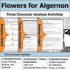 The story of a mentally disabled man whose experimental quest for intelligence mirrors that of algernon, an extraordinary lab mouse. Flowers For Algernon Character Analysis Packet Theme Connections Project