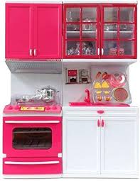 modular kitchen play set with cooking