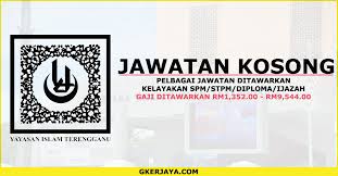 Jawatan kosong 2019 terkini ok? Jawatan Kosong Terkini Yayasan Islam Terengganu Jawatan Kosong Terkini Di Yayasan Islam Terengganu Mereka Yang Berminat Diminta Untuk Mohon Segera Islam