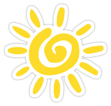 Spiral Sun Sticker By Morgan Turrentine Hydroflask Stickers Red Bubble Stickers Bubble Stickers