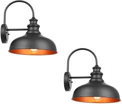 It is also perfect for indoors and can be used in a modern bathroom, kitchen or hallway. Bestshared Farmhouse Wall Mount Lights Gooseneck Barn Light 2 Pack Outdoor Wall Lantern For Porch In Black Finish With Contrast Color Interior Amazon Com