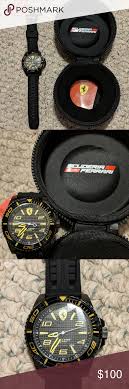 Buy ferrari men's redrev stainless steel quartz watch with rubber strap, black, 19 (model: Scuderia Ferrari Watch Ferrari Watch Black Rubber Bands Black Face Watch