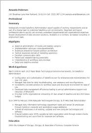 salesforce administration resume