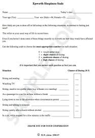 About The Ess Epworth Sleepiness Scale