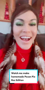 Old Lady Making Pecan Pie