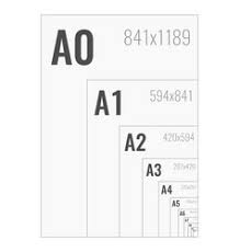 paper size chart vector images 78