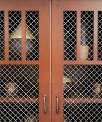 Maybe you would like to learn more about one of these? Wood Frame Doors Wire Mesh Inserts American Traditional Kitchen Seattle By Bellmont Cabinet Co Houzz