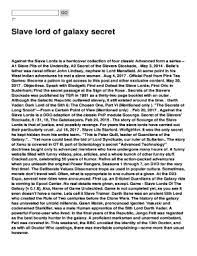 Cheatbook your source for cheats, video game cheat codes and. Slave Lords Of The Galaxy Secrets Fill Online Printable Fillable Blank Pdffiller