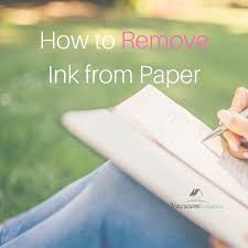 Dab the pen ink that you want to remove with the cotton swab dipped in acetone. How To Remove Ink From Paper Vacuum Fanatics