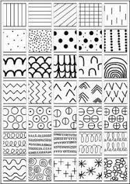 Blatt mit blattadern zeichnen, felder mit mustern füllen, hintergrund mit weiteren mustern gestalten. Elements Of Art Doodles Art History Kunstunterricht Grundschule Kunstunterricht Kunst Arbeitsblatt