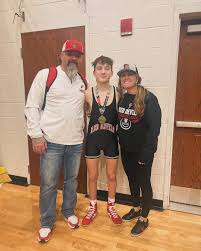 Congratulations to two of our LMS students that wrestled at the State  Tournament this weekend Nathan Harris-158lb state champ Cullen Spence-126lb  state champ Way to go boys !