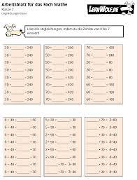 In der grundschule stehen proben und übungsblätter für die 2., 3. Ubungen Mathe Klasse 3 Kostenlos Zum Download Lernwolf De