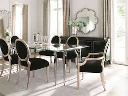 Caracole Classic Black Taupe Silver Leaf Dining Arm Chair Set Of 2 In 2020 Dining Chairs Dining Room Table Chairs Black And White Dining Room