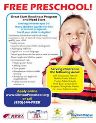 The best head start services every day. Clinton County Resa Announcements