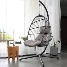 Check out our swivel egg chair selection for the very best in unique or custom, handmade pieces from our living room furniture shops. Sunjoy A207000700 Laura Swivel Egg Chair Brown