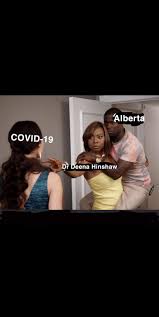 Many online reacted with concern, posting memes expressing a desire for revenge and action against the virus. Shamelessly Stolen Meme Edited To Praise Dr Deena Alberta