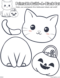 Halloween Build-A-Black Cat Craft