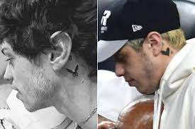 Hmm you look over to him. Pete Davidson Alters Ariana Grande Inspired Neck Tattoo People Com