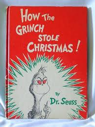 How the grinch stole christmas! How The Grinch Stole Christmas Original Book 1957 First Etsy Grinch Stole Christmas Christmas Books Seuss