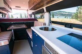 The van is raised 4.3 inches in the front and 3.1 inches in the back giving it 20% greater slope climbing. Sprinter Van Conversion Tour My 4x4 Outside Van Bearfoot Theory