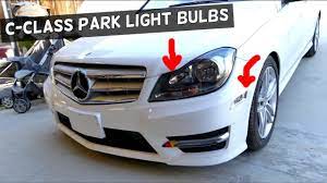 The parking light is typically orange in color and in some e350s is the same bulb as the turn signal. Mercedes W204 Front Park Light Bulb Replacement C250 C200 C300 C350 C220 C260 C280 Youtube