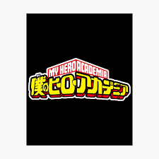 Boku no hero academia ona 01  bg anime topics srjtjrttjsr. My Hero Academia Logo White Poster By Famialias Redbubble