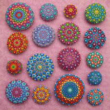 Stones Colourful Artistry Mandala Stones Elspeth Mclean Mandala Stones Elspeth Mclean Mandala Painted Rocks