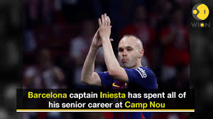 Image result for INiesta bids farewell to barca