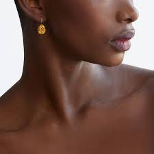 Silver Topped Gold Citrine Collet Set Earrings, Signed Fred Leighton, E-1099FL-0-CIT-SVGO