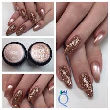 Beide Farben Von Akyado Ballerinashape Gelnails Nails Rosegold Glitter Akyado Ballerina Form Gelnagel Nagel Rosego Nails Nail Art Instagram Posts