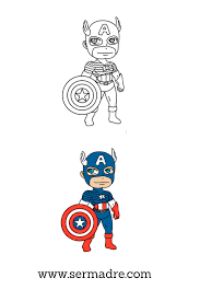 Dibujos Para Colorear De Capitan America Capitan America Dibujo Capitan America Animado Capitan America