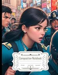 Amazon.com: Composition Notebook College Ruled: Colored Mural Comic Style  with Police Officer, Ideal for Students, Size 8.5x11 Inches, 120 Pages: ...