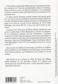 Suivez l'histoire d'harry quebert, interprété par patrick dempsey, qui est accusé du meurtre de nola kellergan. La Verite Sur L Affaire Harry Quebert Joel Dicker Fallois Grand Format Librairie Galignani Paris