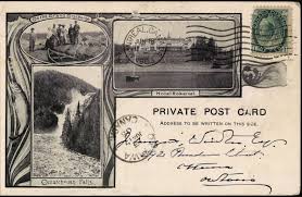 Carte Postale Hotel Beemer Chute Ouiatchouan Roberval Postcard Hotel Culture Travel