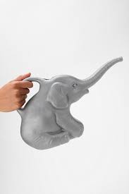 Elephant Watering Can Elephant Decor Ceramic Decor Elephant
