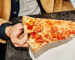Image of slice of New Yorkstyle pizza