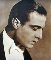 Rudolph Valentino holding little Gloria Corea in San Francisco in the  summer of 1926 just before traveling east