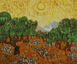 Van Gogh Reproduction Olive Trees With Yellow Sun At Overstockart Com Van Gogh Olive Trees Vincent Van Gogh Paintings Van Gogh