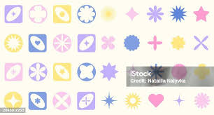 圓星符號向量圖形及更多五角星圖片- 五角星, 六角星, 前側短後長 ...