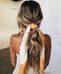 Best Hairstyle For Thick Wavy Frizzy Hair Hair Styles Scarf Hairstyles Long Hair Styles