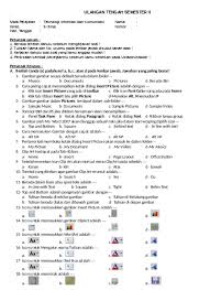 233 kabupaten cirebon 45172 telp. Soal Uts Tik Komputer Kelas 5 Sd Semester 2 Genap Ktsp