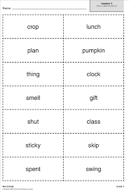 Fit words into the the right shapes. 3rd Mrs Lowe Third Grade Spelling Lists
