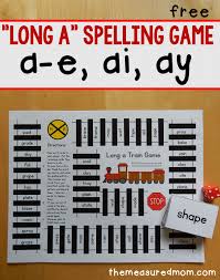 Long A Spelling Game A E Ai Ay The Measured Mom Spelling Patterns Teaching Spelling Spelling Games