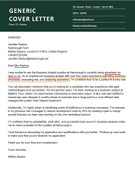 Just type over the sample text and replace it with your own. 5 Best Cover Letter Examples For Uk Job Applicants